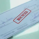showing cheque bounce