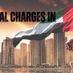 the background is uae flag and it rewriiten criminal charges in the uae in it