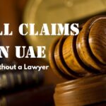 a court room backgrounf in that the writes of small claims in UAE is written