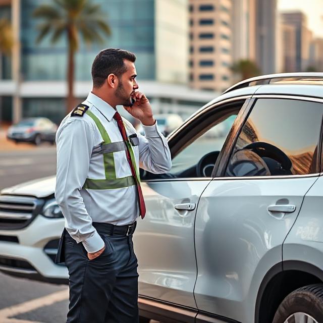 police enquiring about the accident