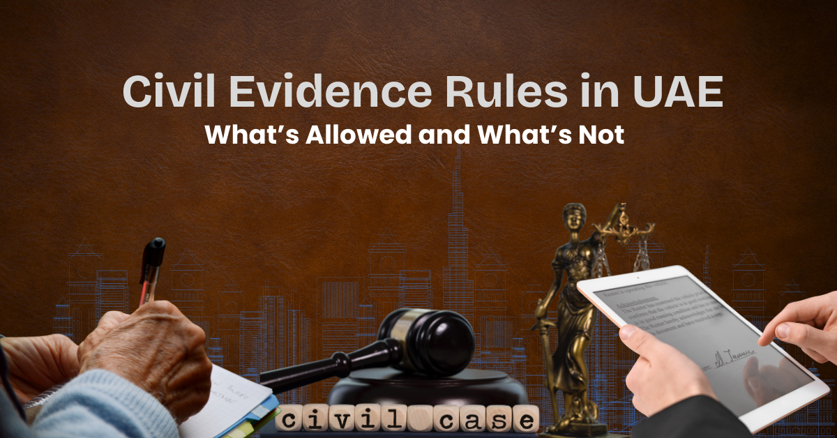 civil evidence rules in UAE