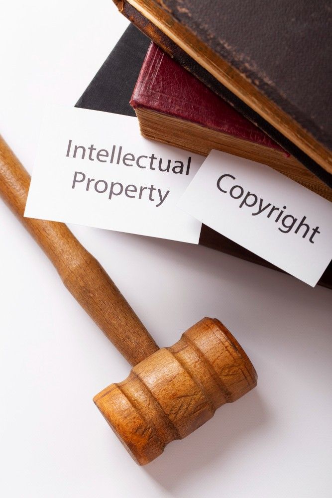 a small paper in which intellectual property is written 